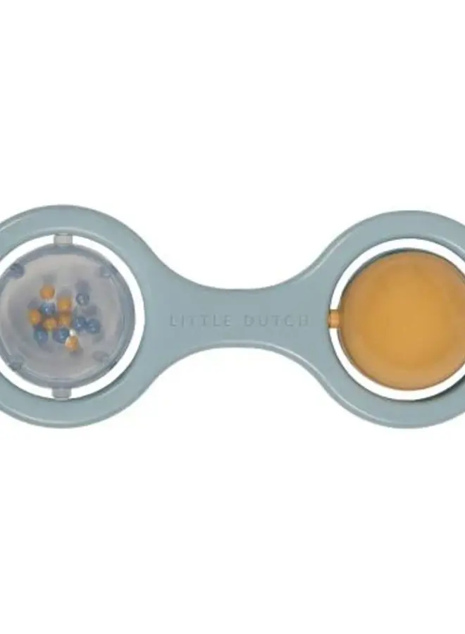 Little Dutch - Rammelaar met balletjes - Blauw