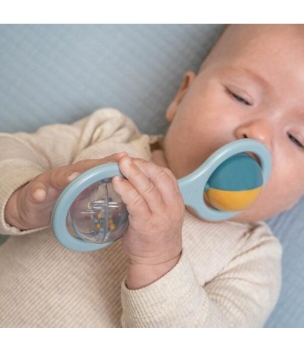 Little Dutch Little Dutch - Rammelaar met balletjes - Blauw