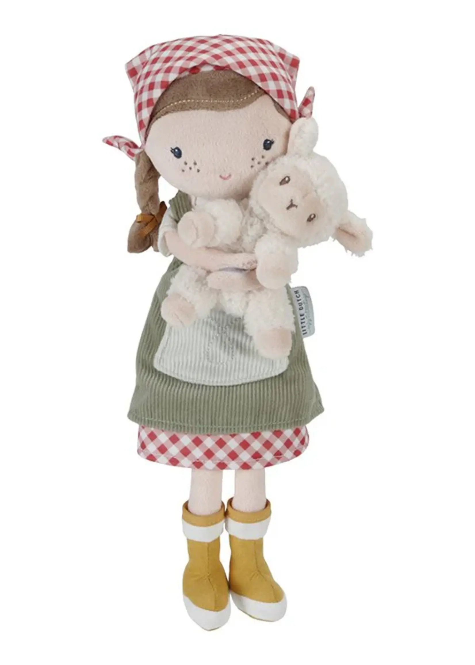 Little Dutch Little Dutch - Knuffelpop boerin rosa met schaap