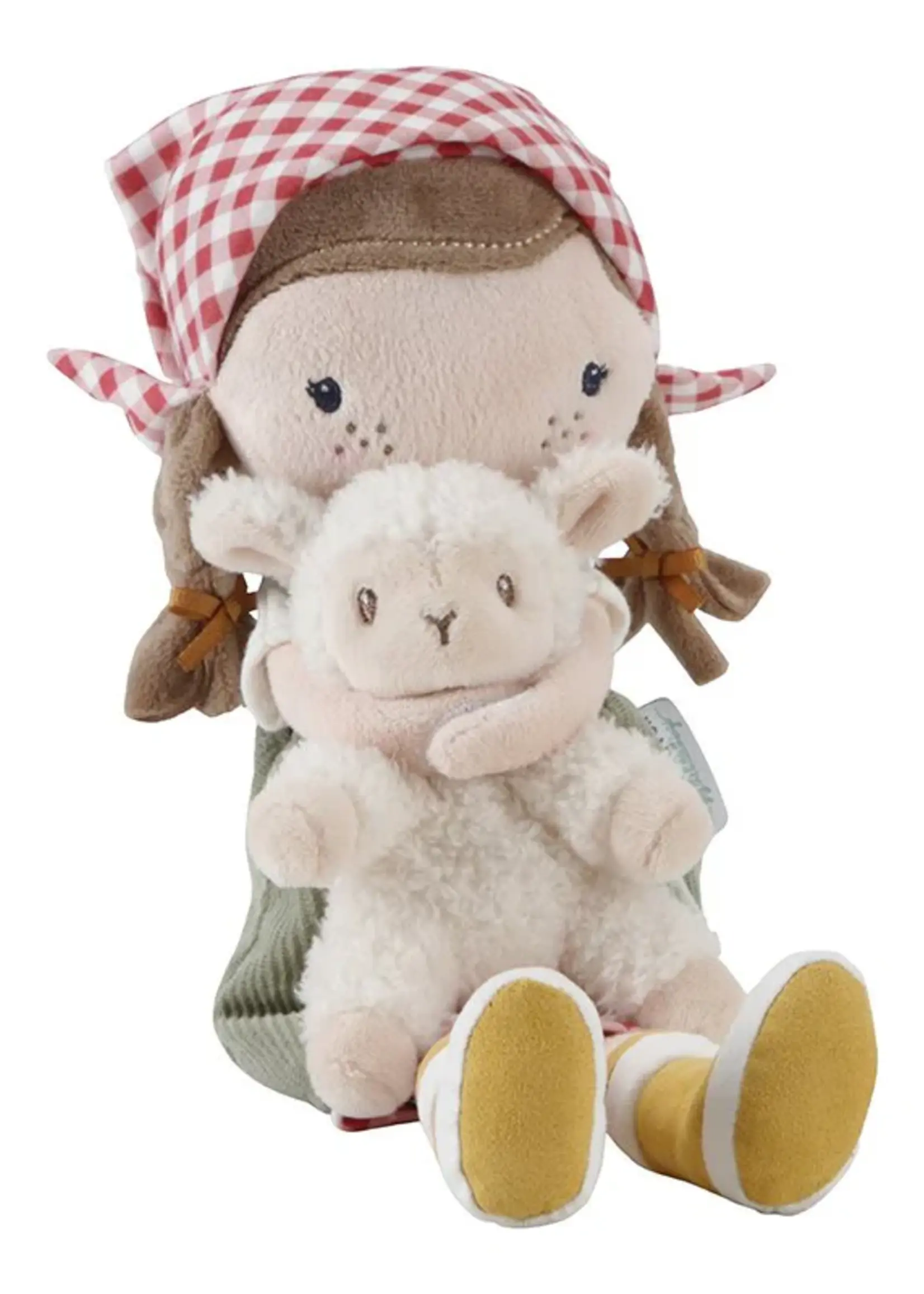 Little Dutch Little Dutch - Knuffelpop boerin rosa met schaap