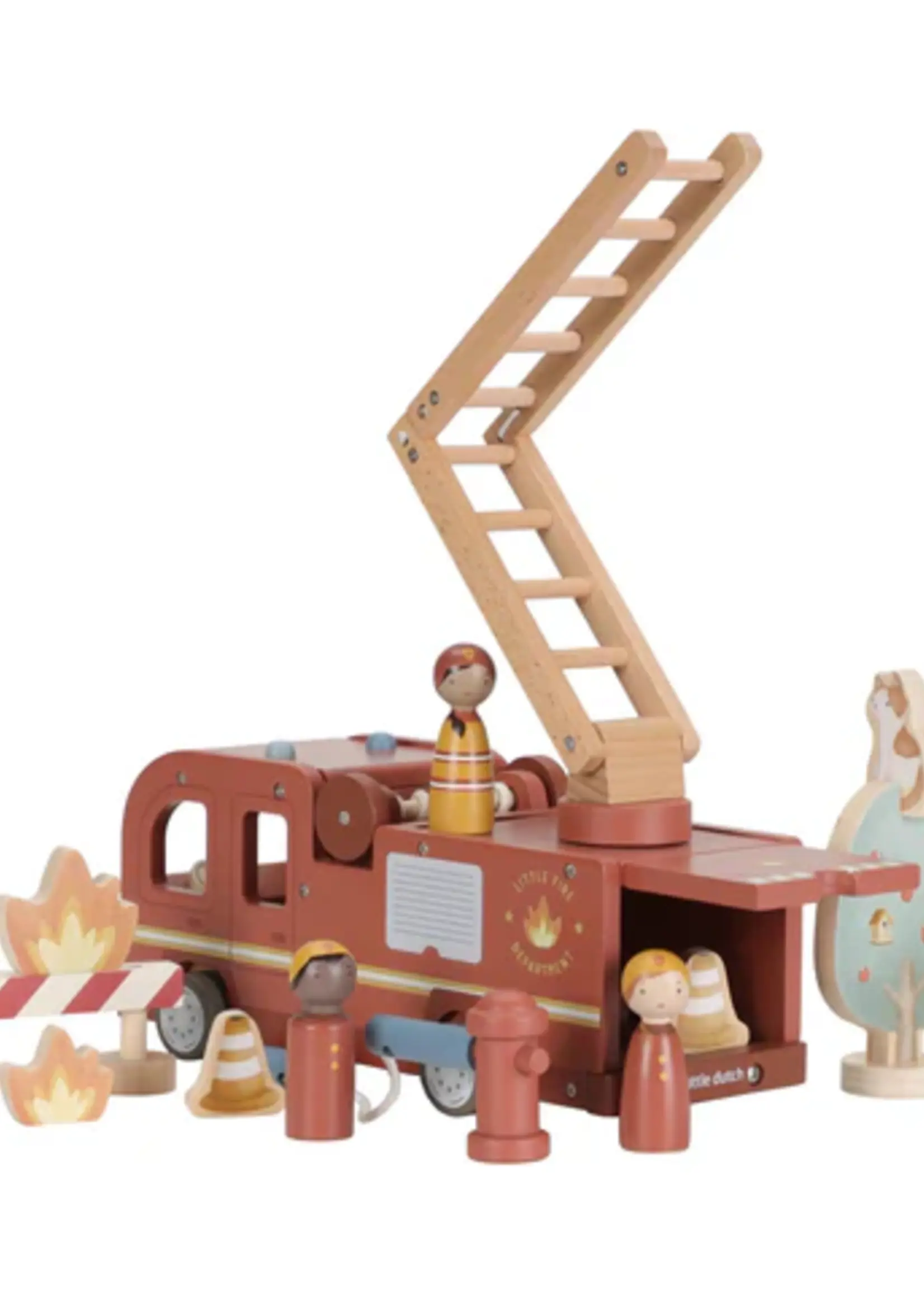 Little Dutch Little Dutch - Brandweerwagenset