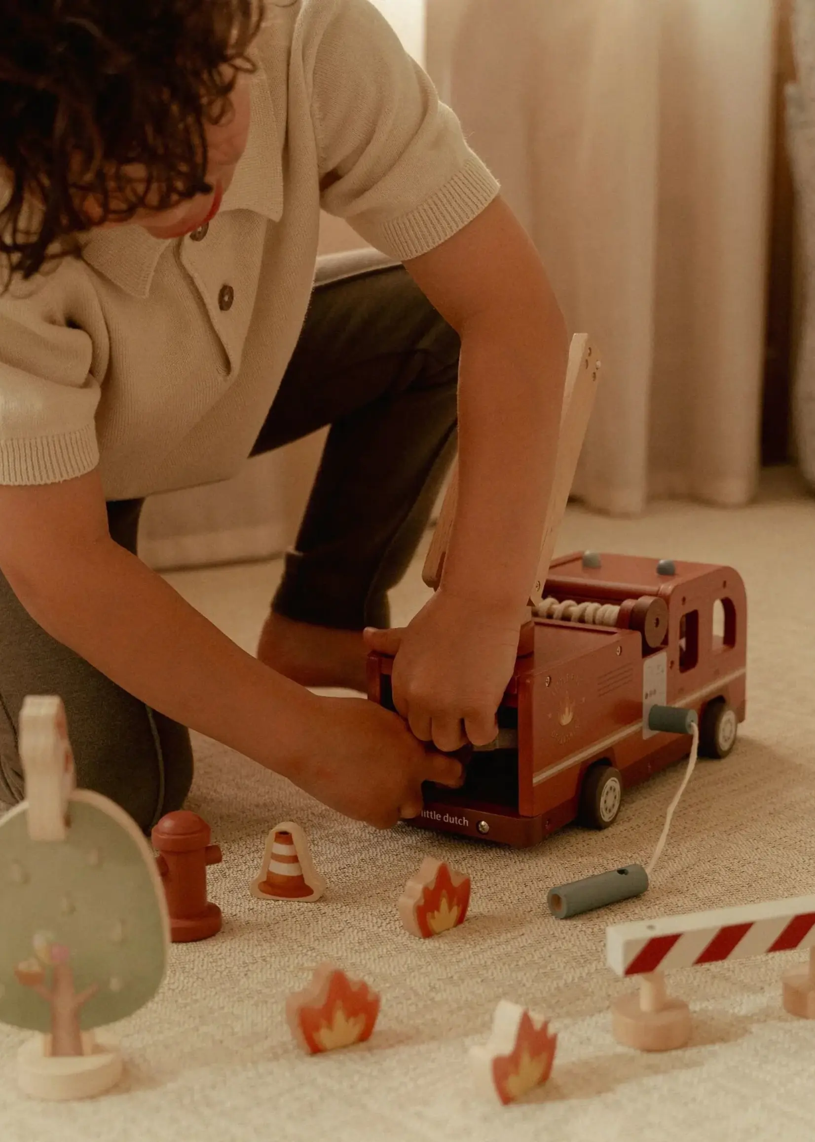 Little Dutch Little Dutch - Brandweerwagenset