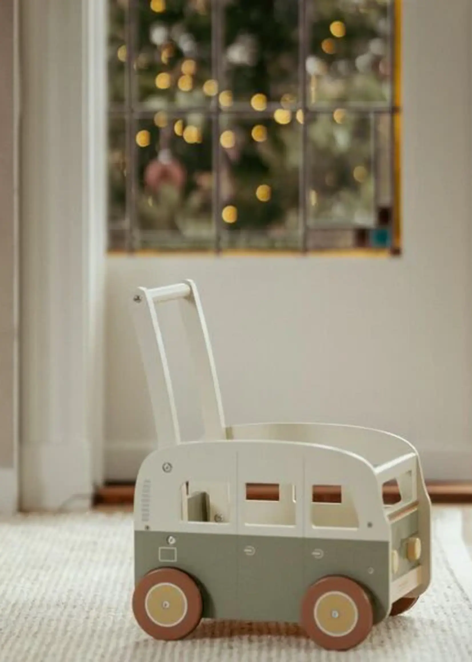 Little Dutch Little Dutch - Vintage loopwagen groen