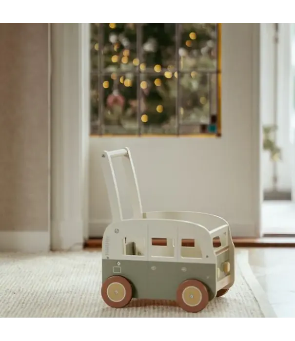 Little Dutch Little Dutch - Vintage loopwagen groen