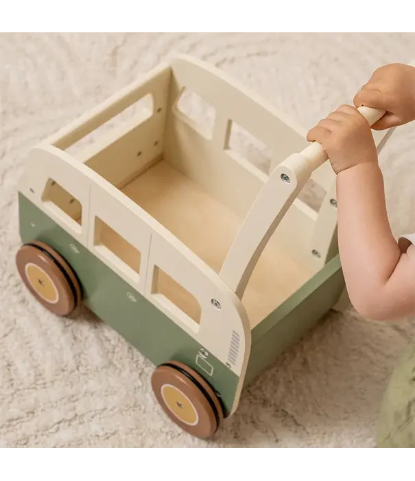 Little Dutch Little Dutch - Vintage loopwagen groen
