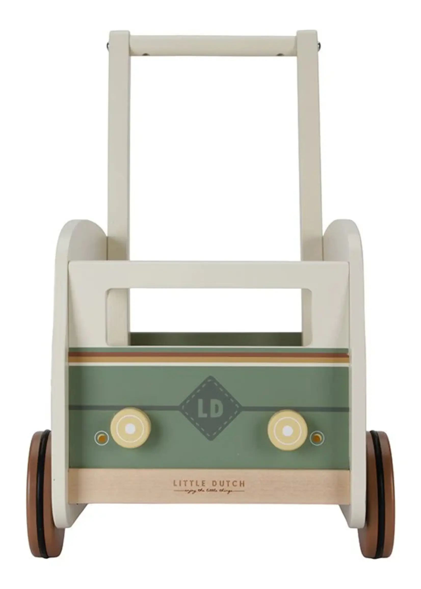 Little Dutch Little Dutch - Vintage loopwagen groen