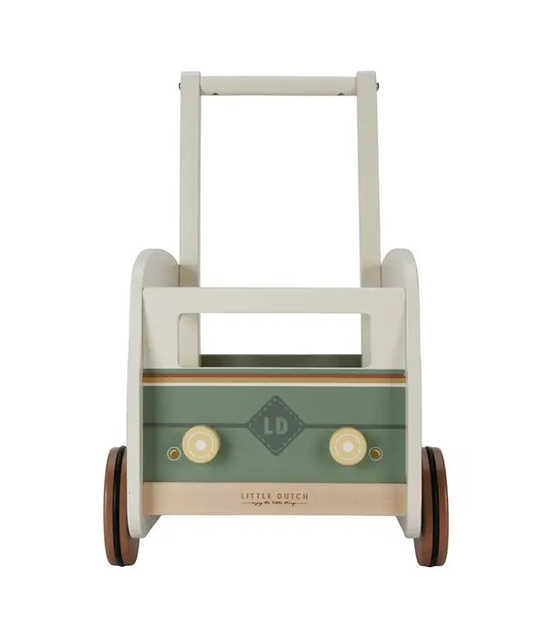 Little Dutch Little Dutch - Vintage loopwagen groen