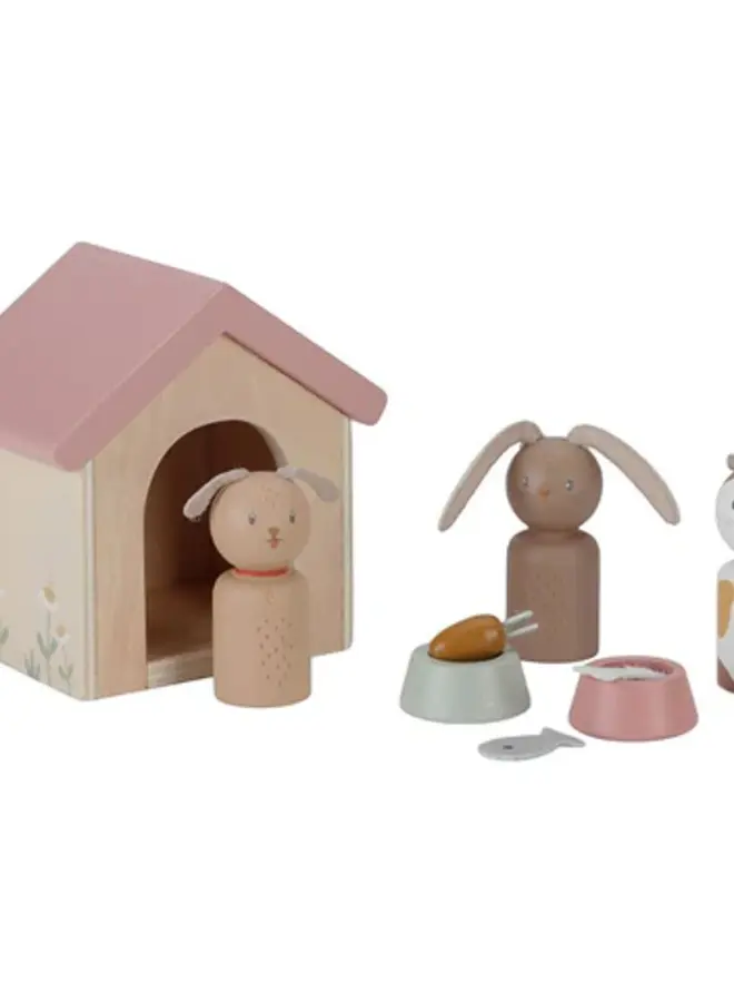 Little Dutch - Aanvulset poppenhuis huisdieren