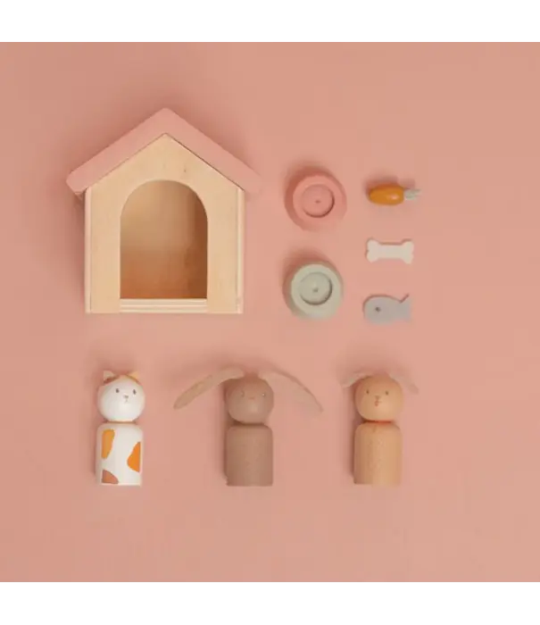 Little Dutch Little Dutch - Aanvulset poppenhuis huisdieren