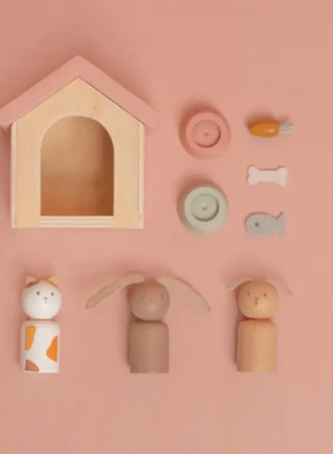 Little Dutch - Aanvulset poppenhuis huisdieren