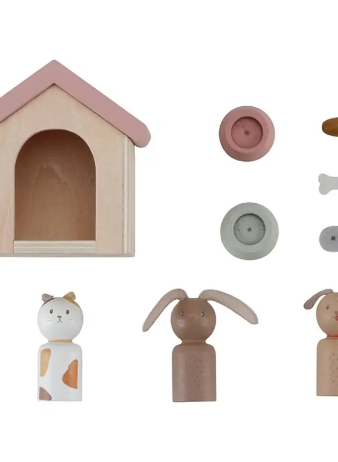 Little Dutch - Aanvulset poppenhuis huisdieren