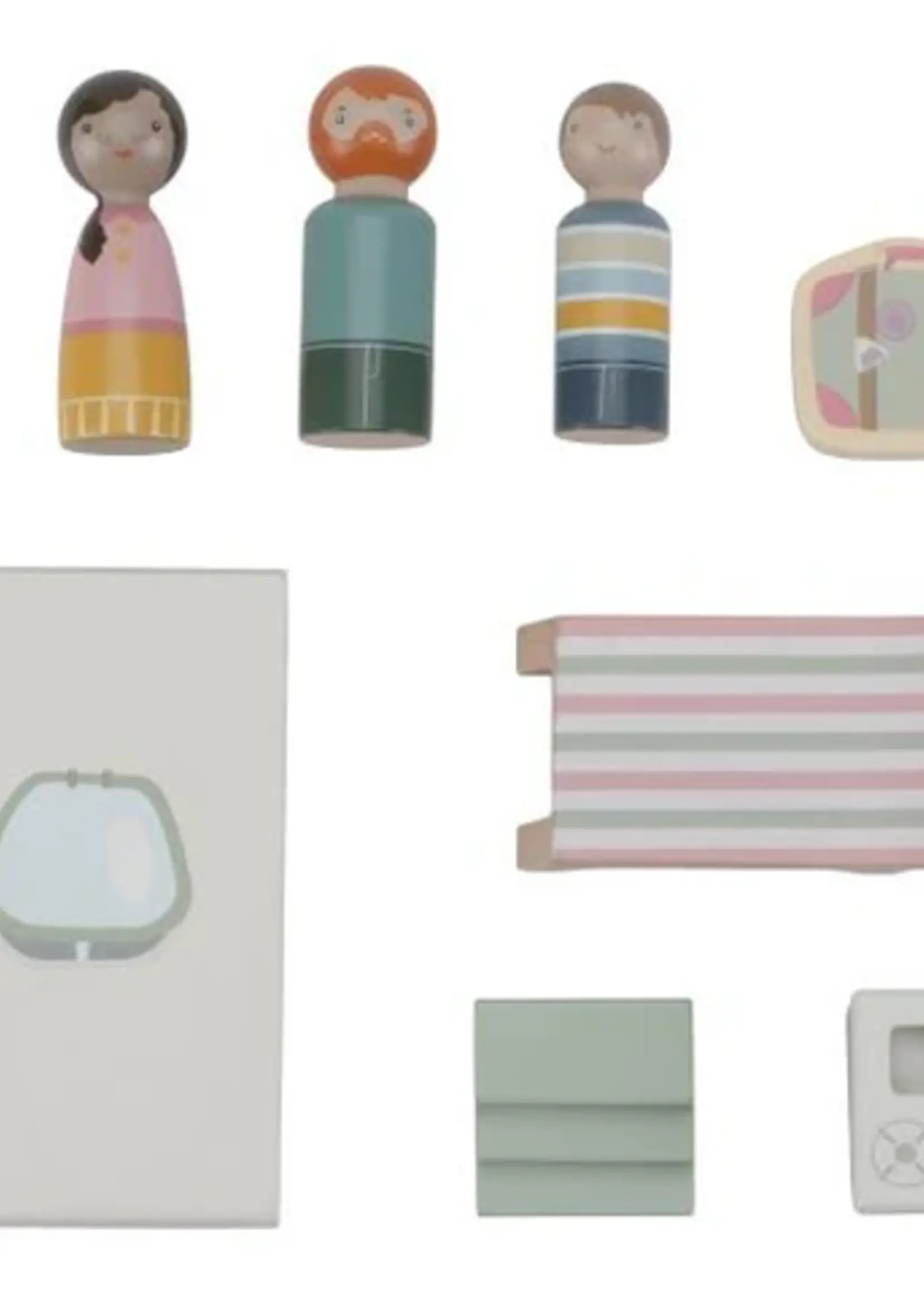 Little Dutch Little Dutch - Speelgoed auto met caravan