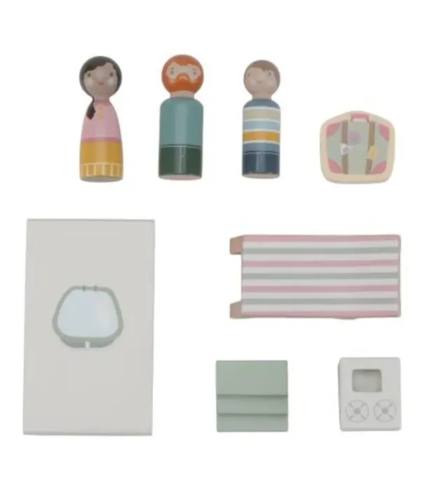 Little Dutch Little Dutch - Speelgoed auto met caravan