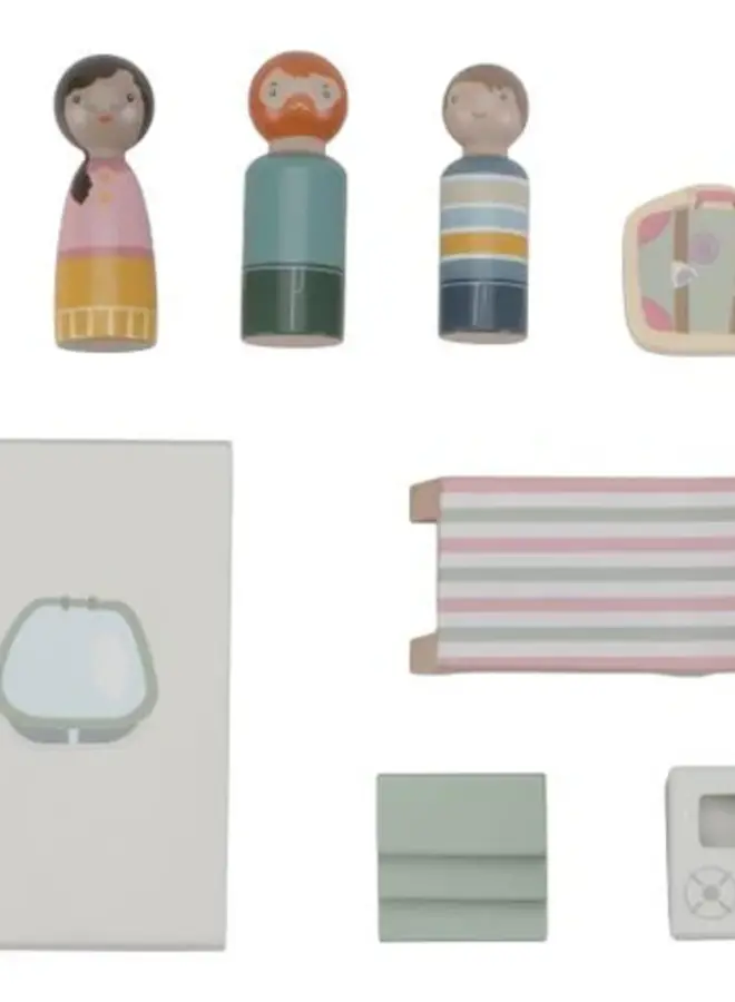 Little Dutch - Speelgoed auto met caravan