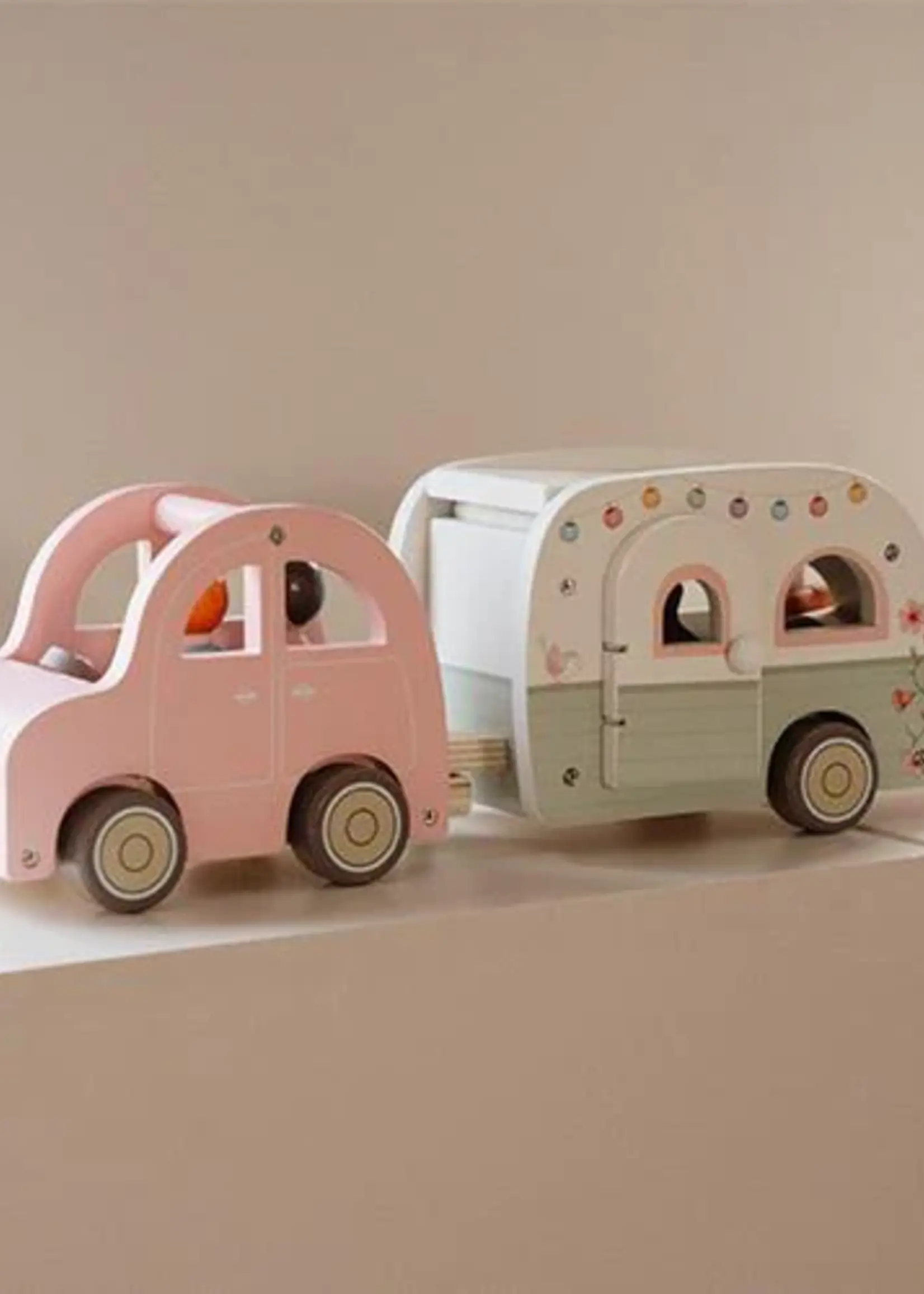 Little Dutch Little Dutch - Speelgoed auto met caravan