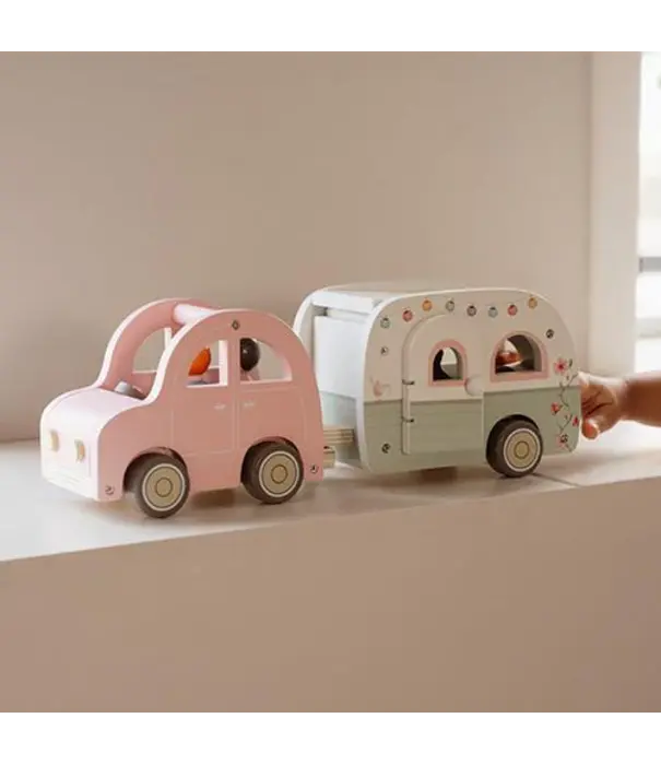 Little Dutch Little Dutch - Speelgoed auto met caravan