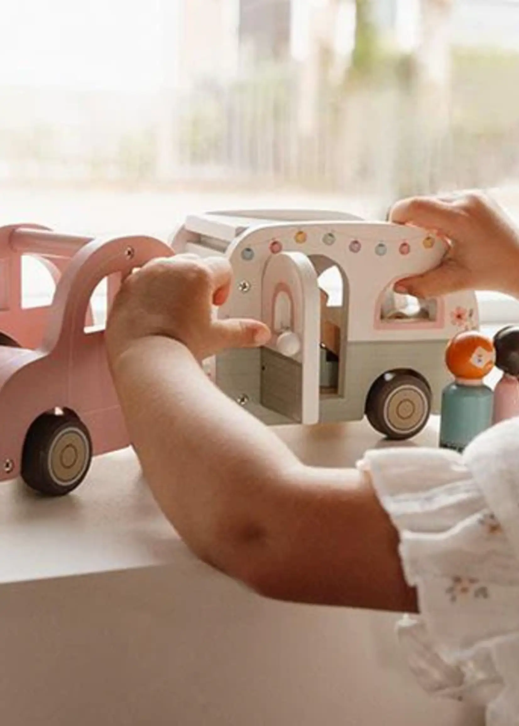 Little Dutch Little Dutch - Speelgoed auto met caravan