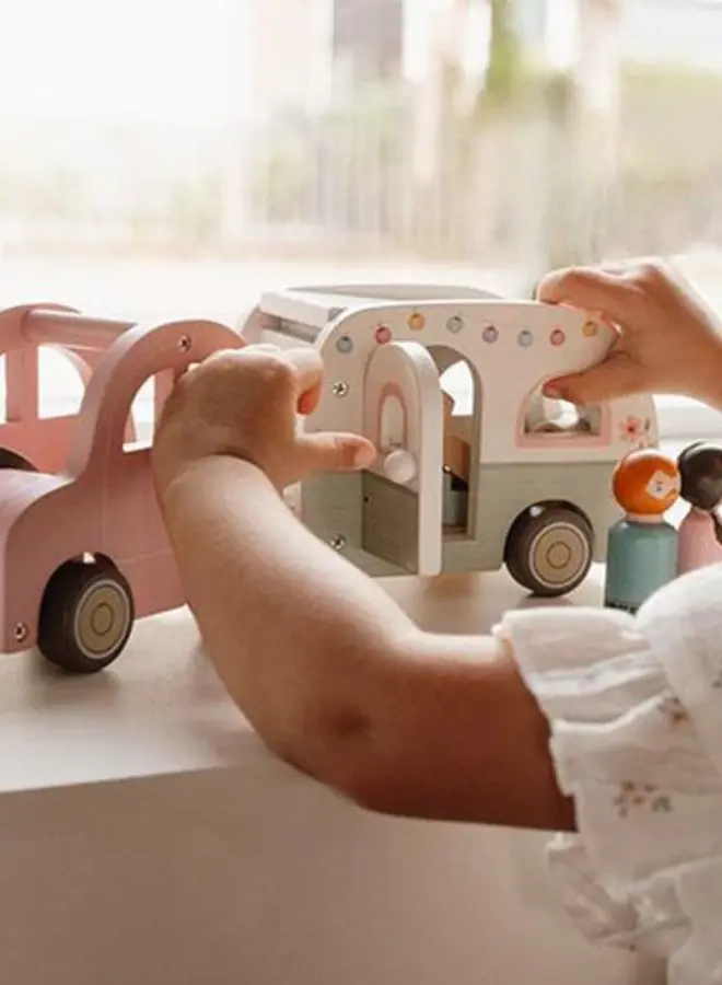 Little Dutch - Speelgoed auto met caravan