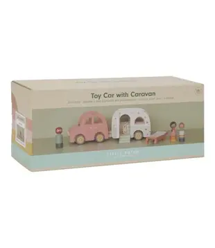 Little Dutch - Speelgoed auto met caravan