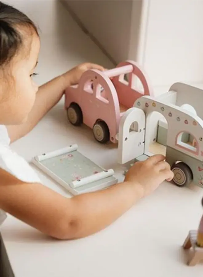 Little Dutch - Speelgoed auto met caravan