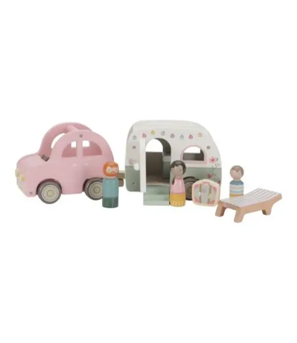Little Dutch Little Dutch - Speelgoed auto met caravan