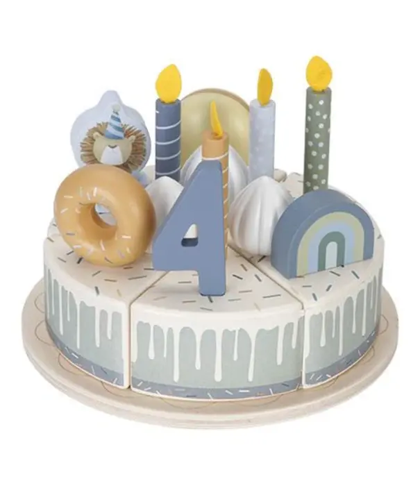 Little Dutch Little Dutch - Verjaardagstaart blauw