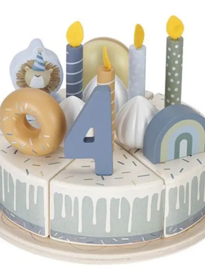 Little Dutch - Verjaardagstaart blauw