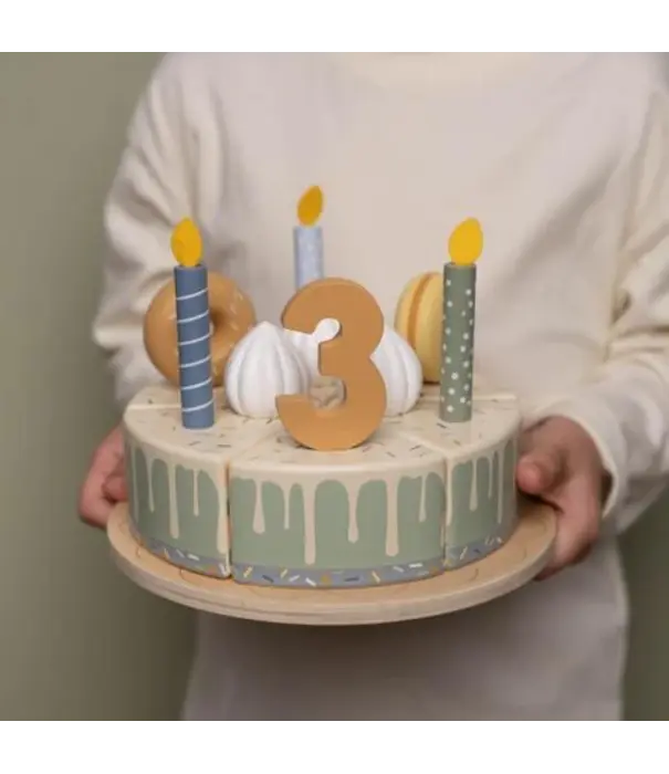 Little Dutch Little Dutch - Verjaardagstaart blauw