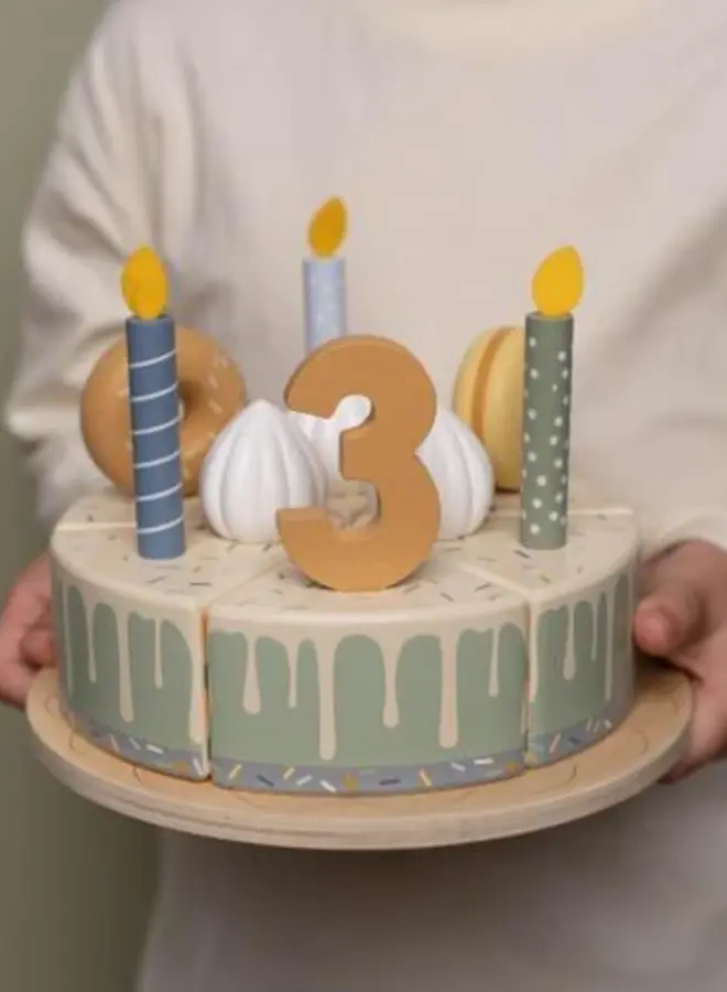 Little Dutch - Verjaardagstaart blauw