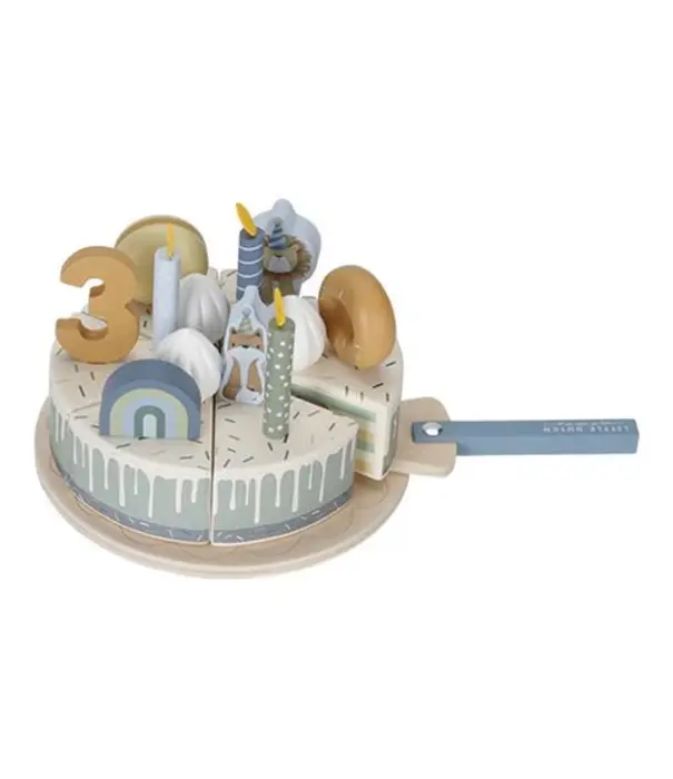 Little Dutch Little Dutch - Verjaardagstaart blauw