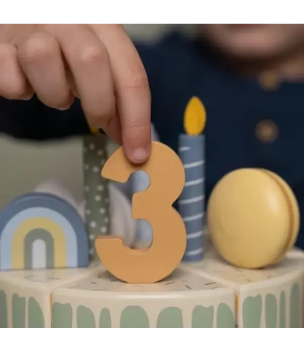 Little Dutch Little Dutch - Verjaardagstaart blauw