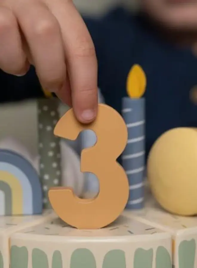 Little Dutch - Verjaardagstaart blauw