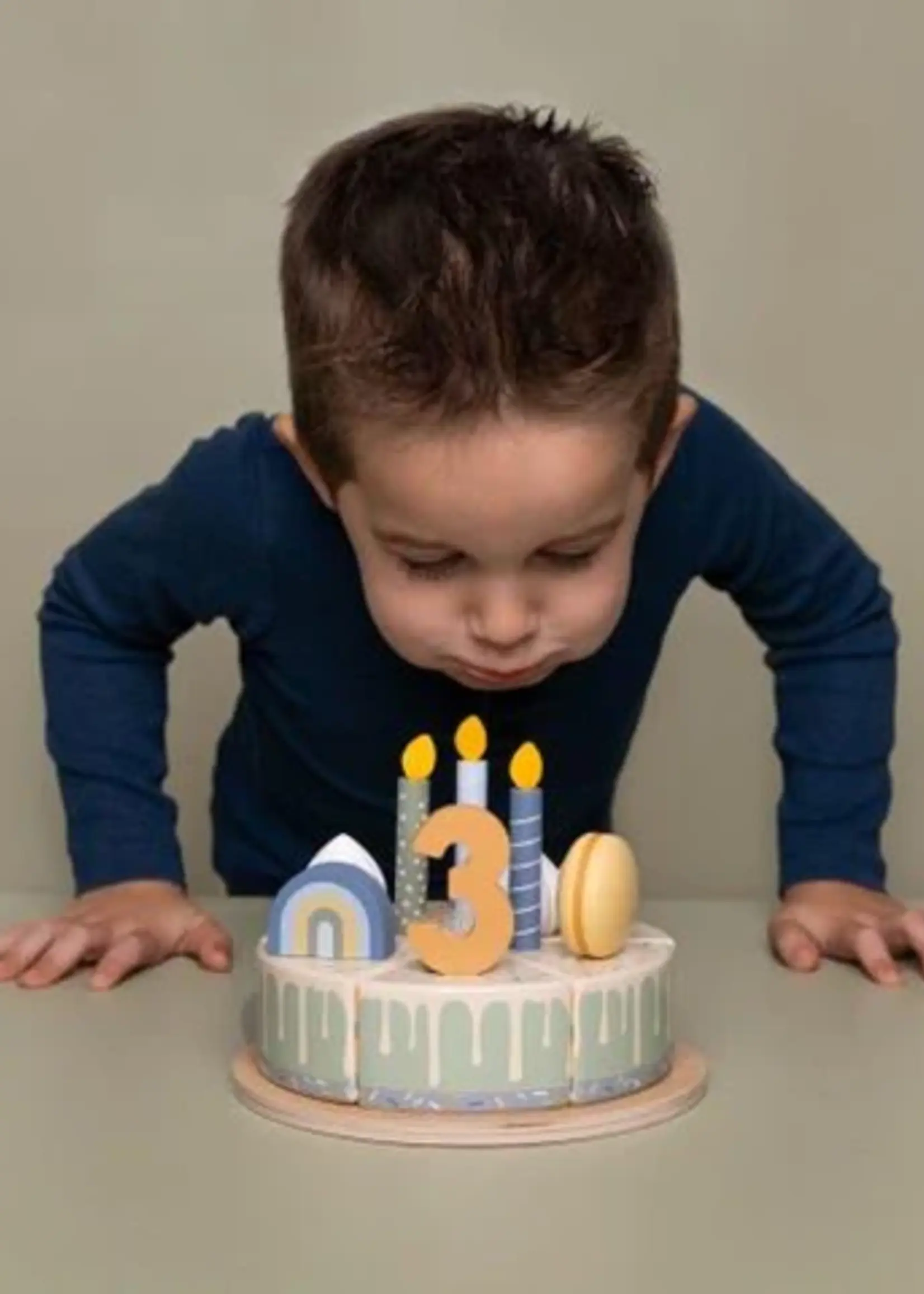 Little Dutch Little Dutch - Verjaardagstaart blauw