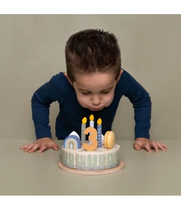 Little Dutch Little Dutch - Verjaardagstaart blauw
