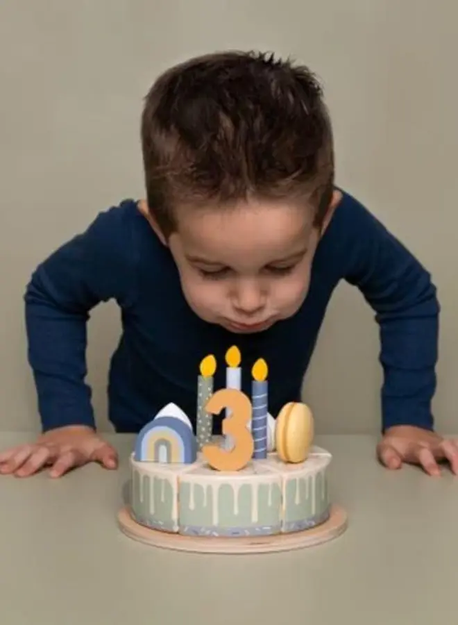 Little Dutch - Verjaardagstaart blauw