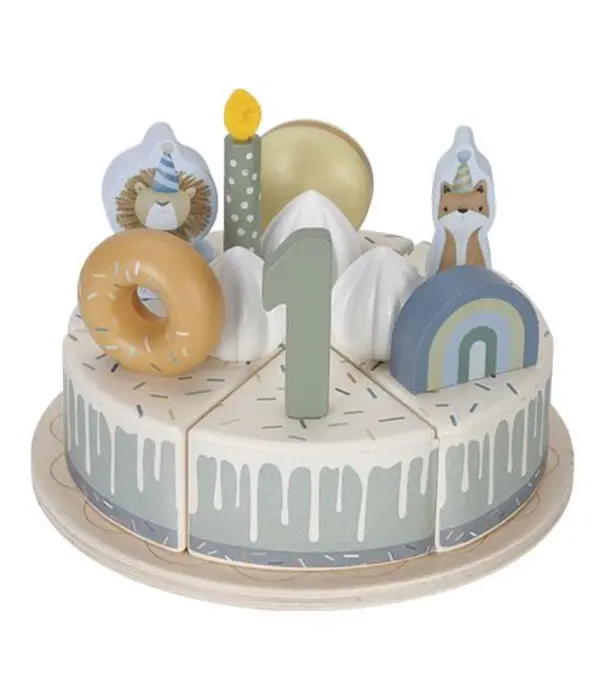 Little Dutch Little Dutch - Verjaardagstaart blauw