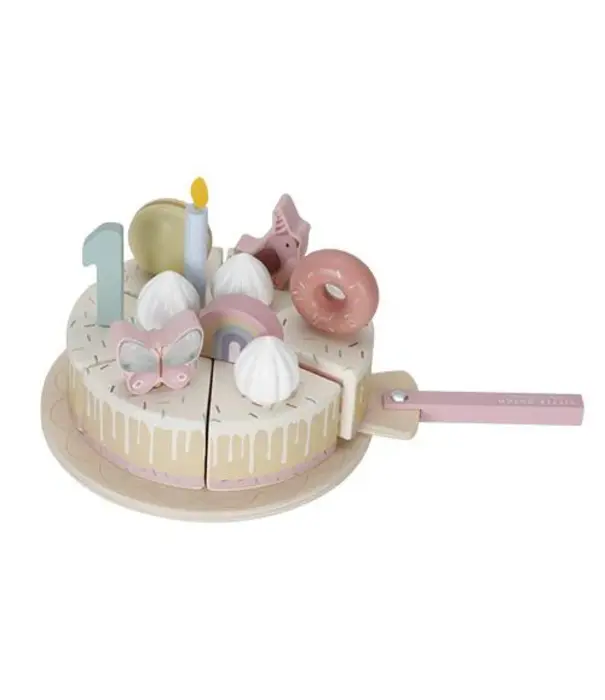 Little Dutch Little Dutch - Verjaardagstaart roze