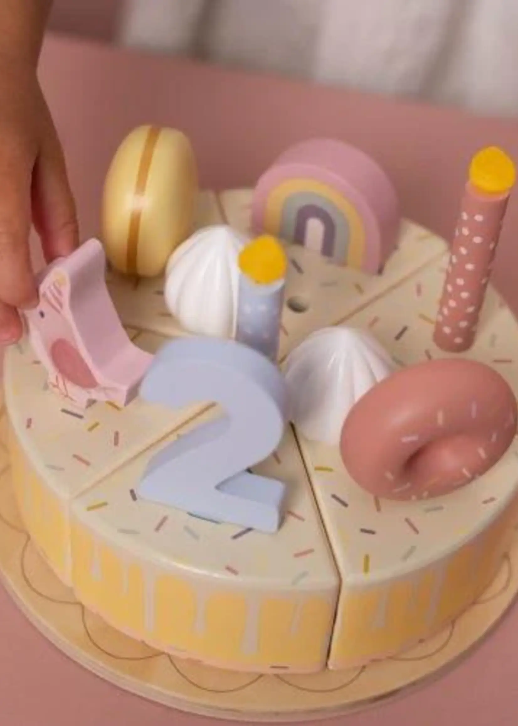 Little Dutch Little Dutch - Verjaardagstaart roze