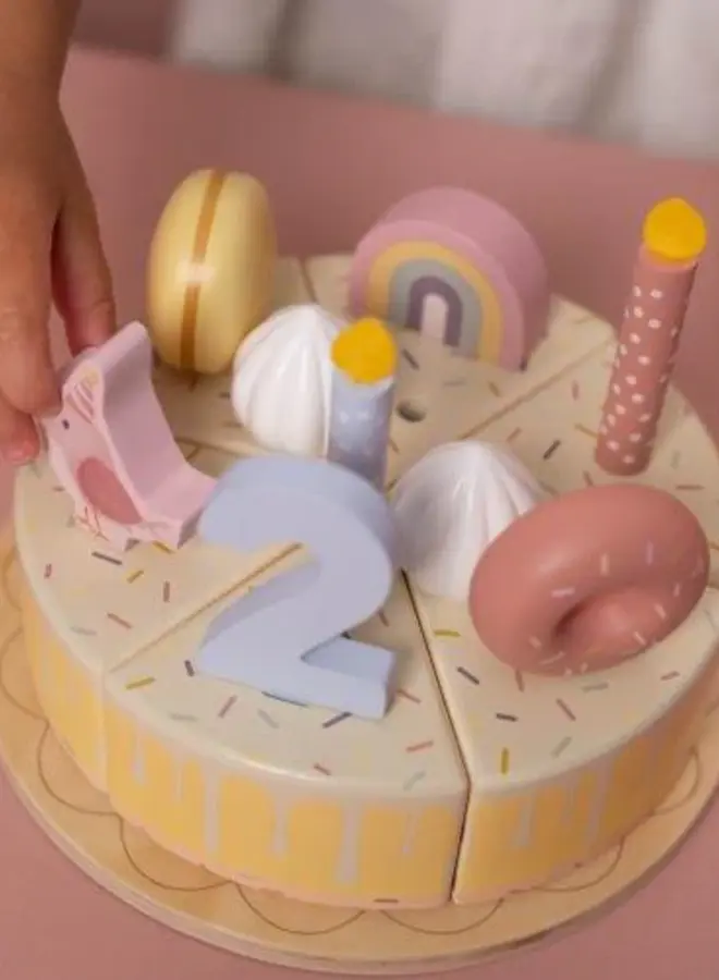 Little Dutch - Verjaardagstaart roze