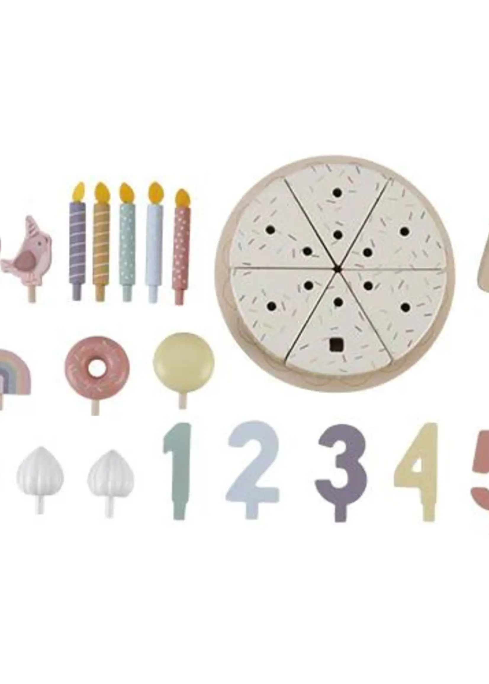 Little Dutch Little Dutch - Verjaardagstaart roze