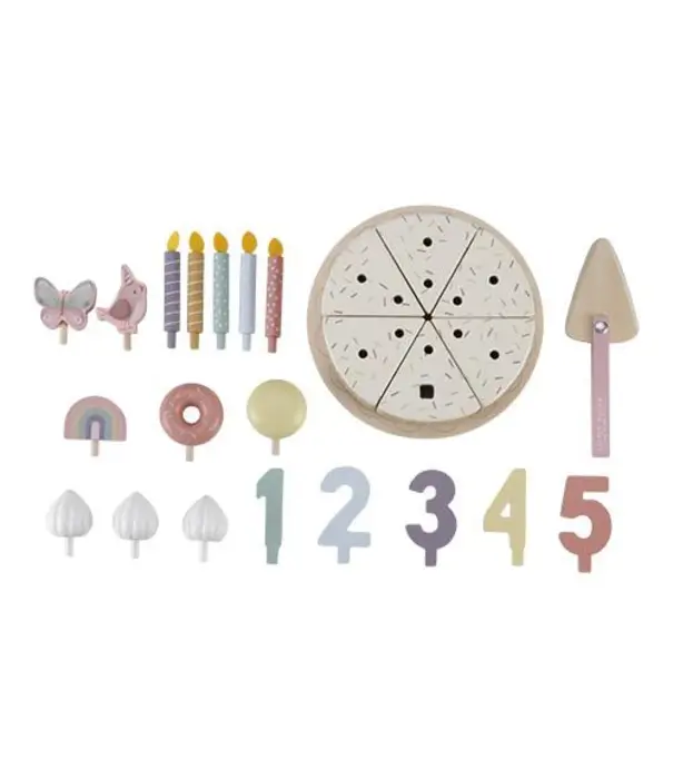 Little Dutch Little Dutch - Verjaardagstaart roze