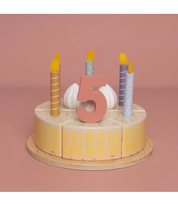 Little Dutch Little Dutch - Verjaardagstaart roze