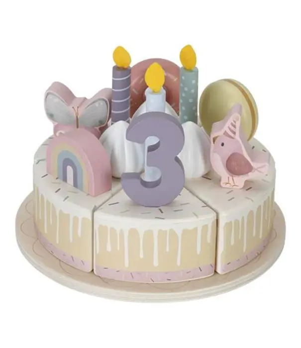 Little Dutch Little Dutch - Verjaardagstaart roze