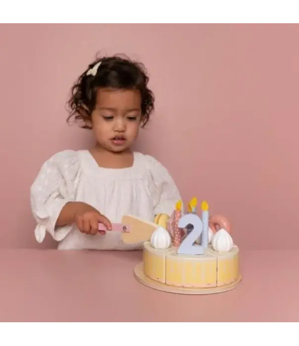 Little Dutch Little Dutch - Verjaardagstaart roze