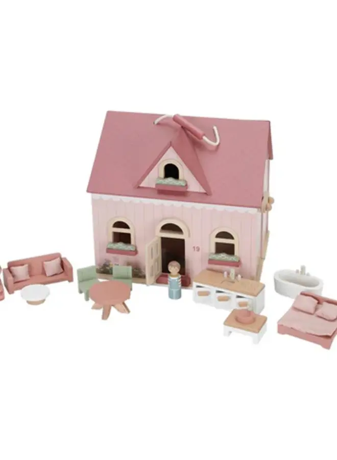 Little Dutch - Draagbaar houten poppenhuis