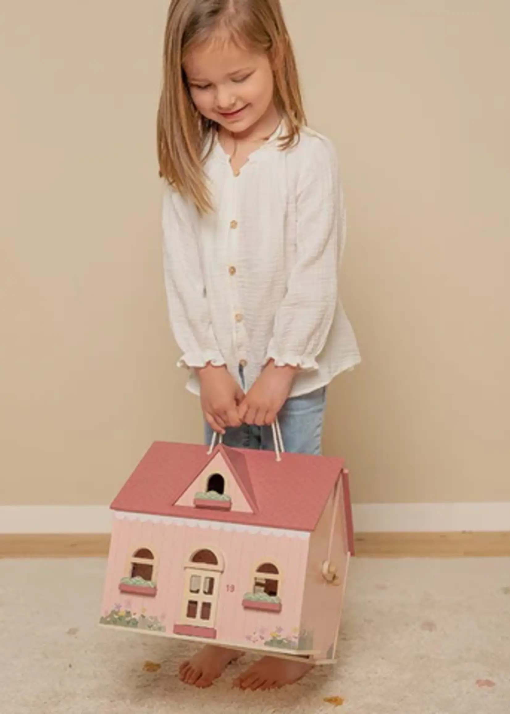 Little Dutch Little Dutch - Draagbaar houten poppenhuis