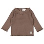 Feetje W25 - Better Together - Longsleeve rib bruin melange