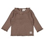 Feetje W25 - Better Together - Longsleeve rib bruin melange
