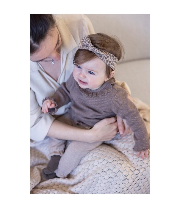 Feetje Feetje W25 - Better Together - Longsleeve rib bruin melange