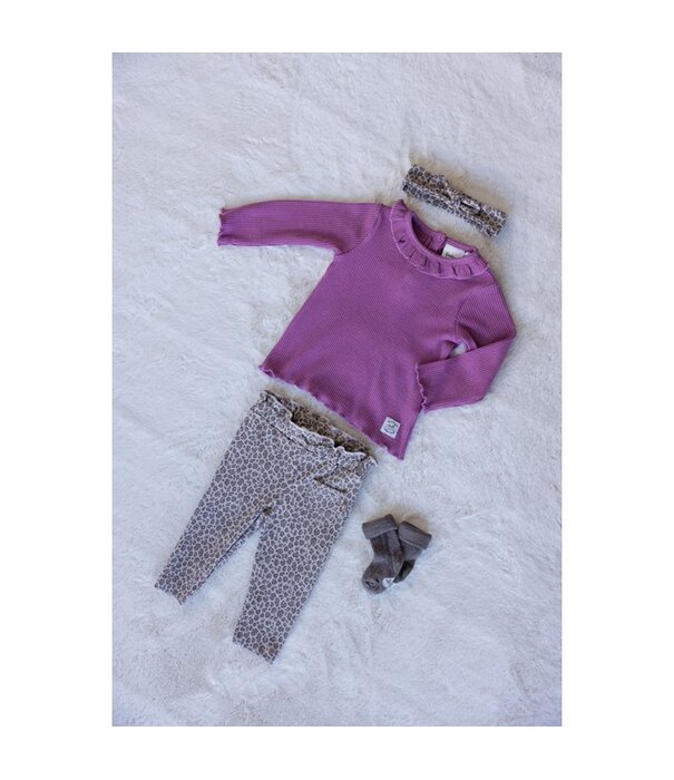 Feetje Feetje W25 - Better Together - Longsleeve rib lila